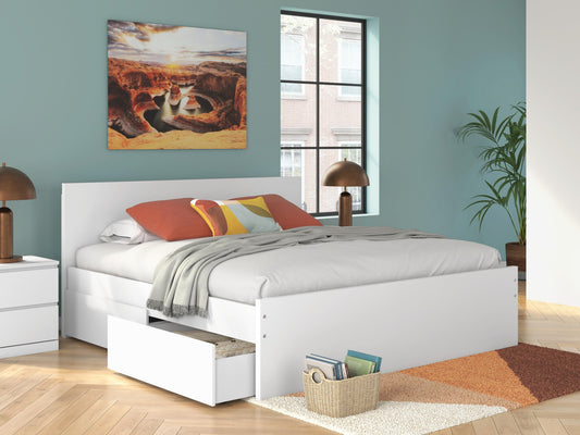 Onita King Panel Platform Bed with Storage