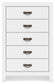 Binterglen King Panel Bed, Dresser, Mirror, Chest and Nightstand