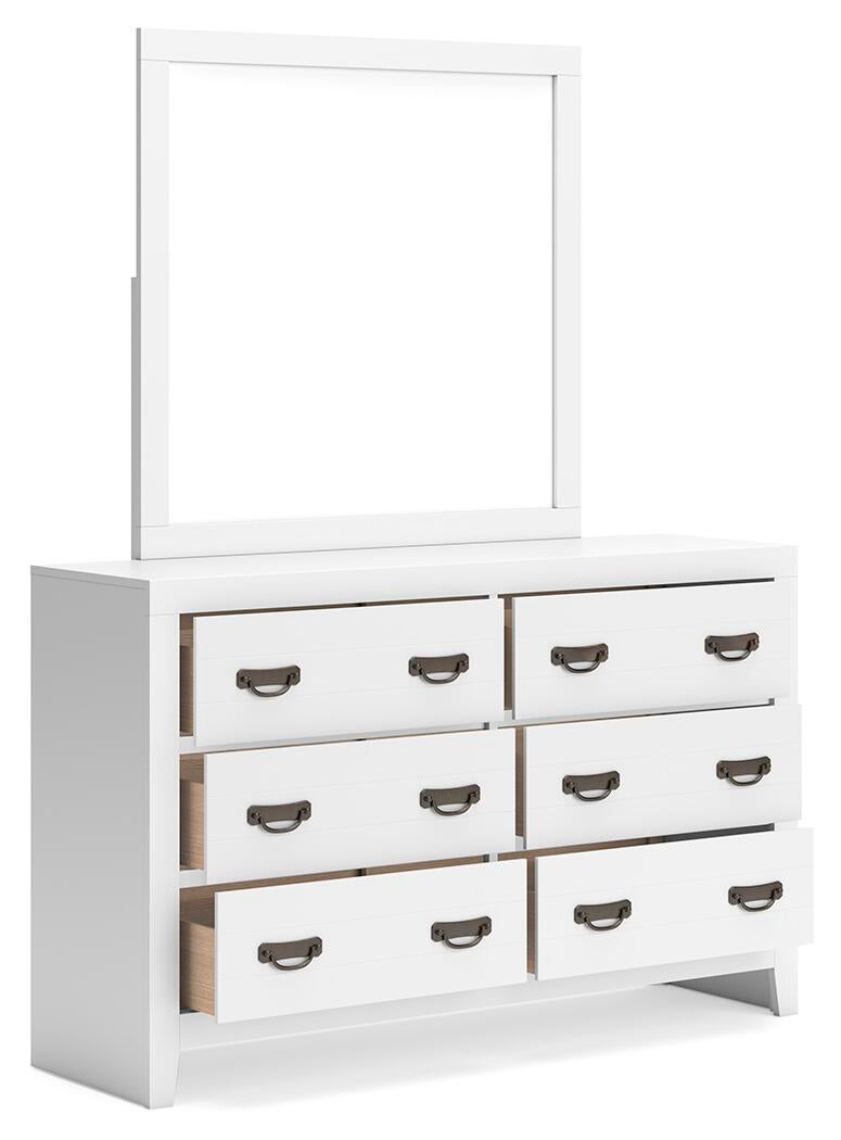 Binterglen Twin Panel Bed, Dresser, Mirror, Chest and Nightstand