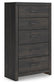 Delmorta Twin Panel Storage Bed, Dresser, Mirror, Chest and Nightstand