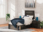 Delmorta Twin Panel Storage Bed, Dresser, Mirror, Chest and Nightstand
