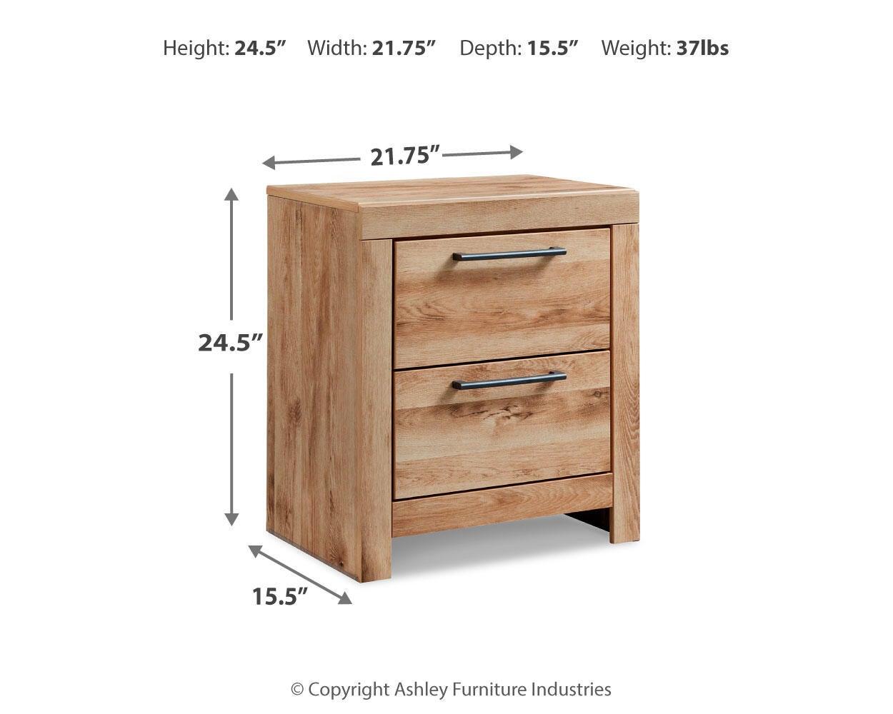 Hyanna Twin Panel Bed with 2 Side Storage, Dresser, Mirror and Nightstand